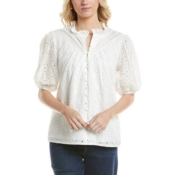 ESTELLINA womens  Shirt, s, White