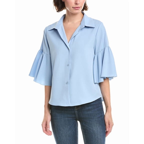 ESTELLINA womens  Top, s, Blue