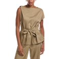 thumbnail image 1 of ESTELLINA womens  Woven Top, s, Brown, 1 of 3