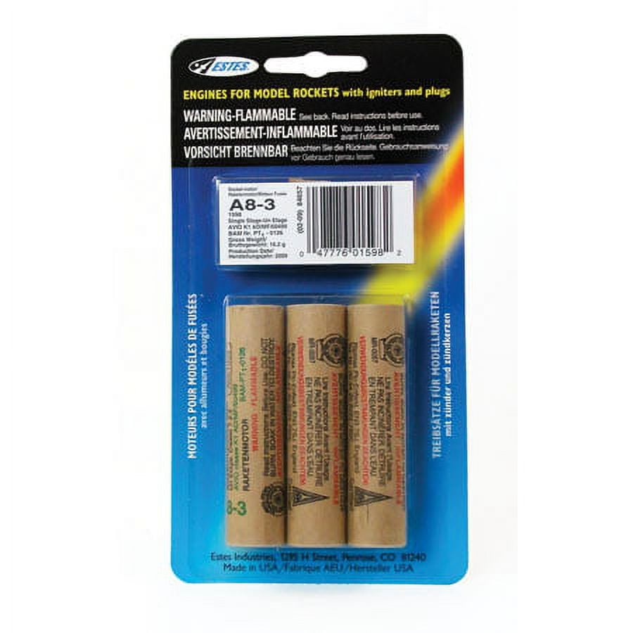 Estes A83 Model Rocket Motors 3 Pack