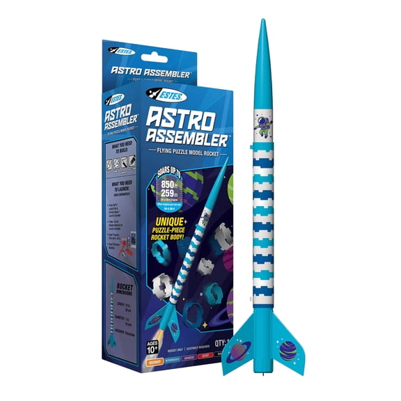 ESTES ASTRO ASSEMBLER FLYING MODEL ROCKET KIT SKILL BEGINNER EST0649 EST649