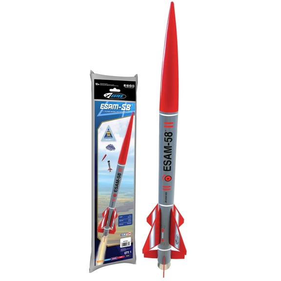 ESTES ESAM-58 FLYING MODEL ROCKET KIT SKILL ADVANCED EST0661