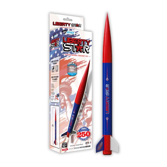 ESTES LIBERTY STAR MODEL ROCKET BUILDERS KIT BEGINNER AMERICA 250TH CELEBRATION EST691