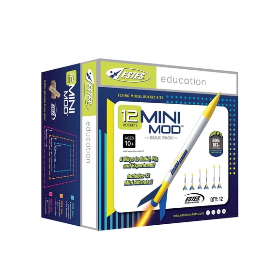 ESTES MINI MOD FLYING MODEL ROCKET KIT BULK PACK BEGINNER EST1739