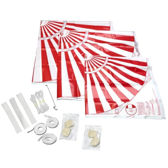 ESTES SATURN V 18" AND 2x 24" ROCKET PARACHUTES recovery 3 chutes EST89021