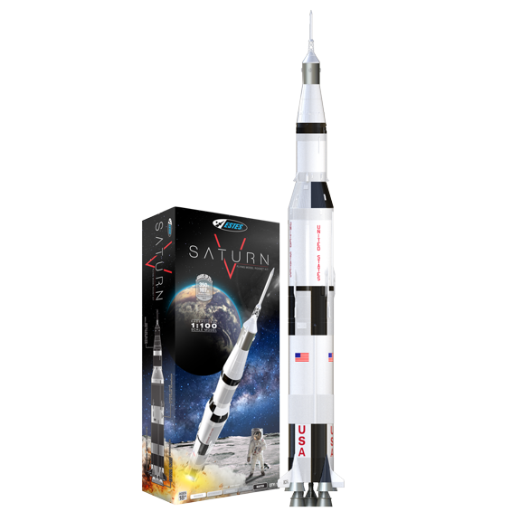 ESTES SATURN V APOLLO 1:100 SCALE MASTER SERIES MODEL ROCKET NASA EST1967