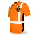 thumbnail image 1 of ESTIMATOR Short Sleeve Safety Shirt (Orange, Extra Large), 1 of 7