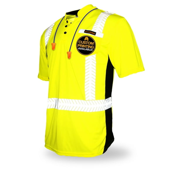 ESTIMATOR Short Sleeve Safety Shirt (Orange, Large)