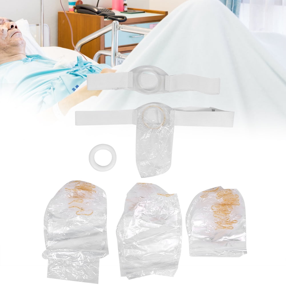 ESTINK 100Pcs Disposable Colostomy Bag Skin‑Friendly Cleaning Colostomy