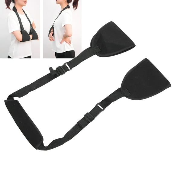 ESTINK Arm Sling, Shoulder Abduction Sling Black Nylon Mesh For Shoulder Joint Inflammation For Postoperative For Shoulder Joint Injury For Arm Fracture