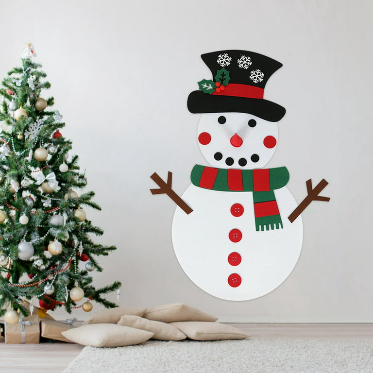 ESTINK DIY Felt Snowman, Wall Hanging Games, Decorative For Children's  Holidays Kids Gifts Children's Parties Christmas Decorations