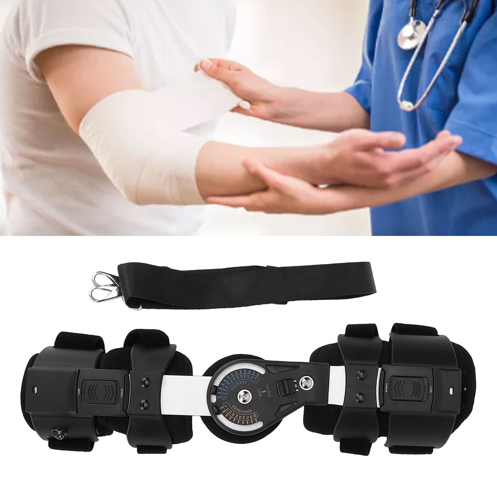 ESTINK Elbow Support Brace Splint, Cotton Lining Elbow Brace Stabilizer