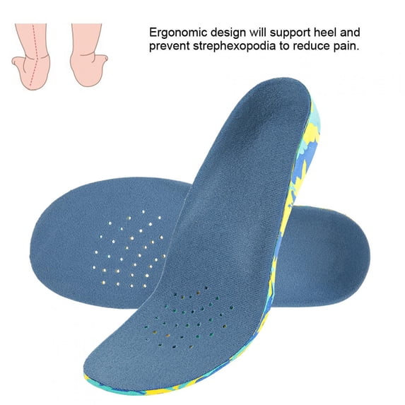 ESTINK Flatfoot Orthopedic Insole, Skin-Friendly Insole, For Boot,Walking,Running And Casual Shoes X/O Shape Leg High Arch Support Correction Flat Foot Boy And Girl