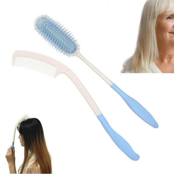 ESTINK Long-Handled Comb,Extra Long Hair Brush Elderly Long Handled Comb Air Cushion Hairbrush For ,Elderly Comb