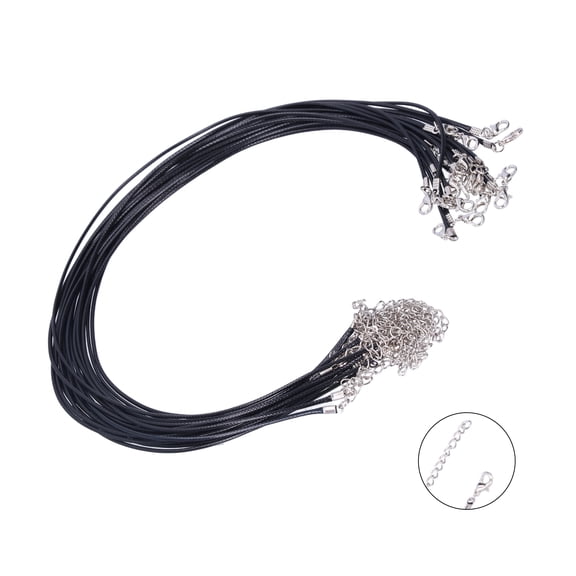ESTINK Necklace Hanging String,20Pcs Waxed Necklace Cords Hanging String For Pendants With Clasp  Jewelry Making Materials,Waxed Cords For Pendants