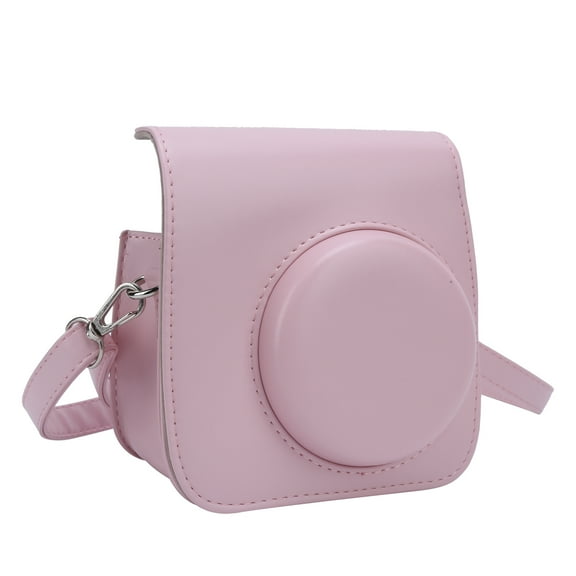 ESTINK PU Leather Mini Camera Protective Case with Adjustable Shoulder Strap for Mini 7+ Camera,PU Leather Camera Case with Shoulder Strap