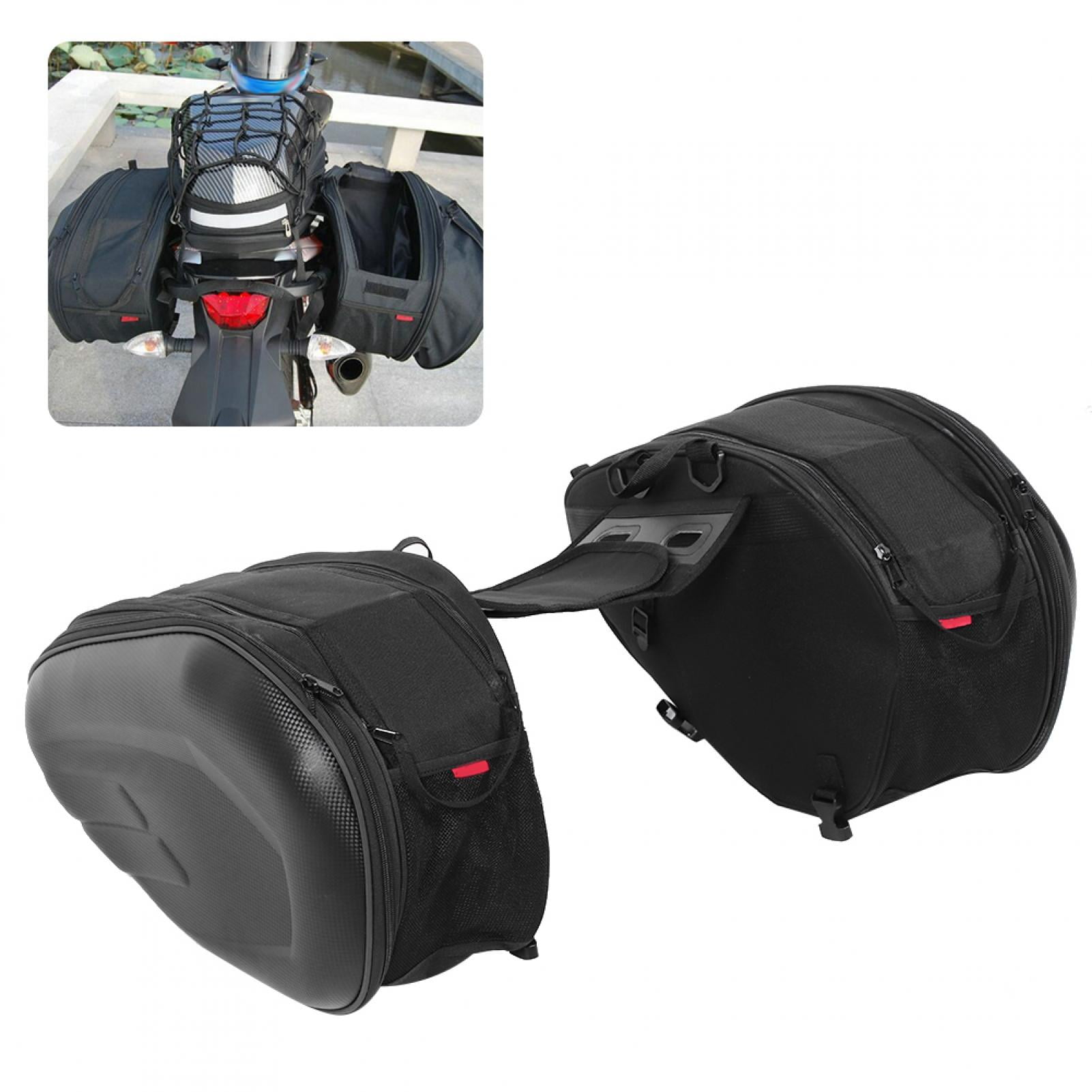 ESTINK Saddle Bag, 2PCS Motorcycle Saddle Bag Waterproof Side Helmet Luggage  58L for Travelling Cycling Motocross Camping 