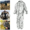 thumbnail image 1 of ESTINK Snow Ghillie Suit Set, Camouflage Hunting Clothes Wild 3D Leaf Jackets And Pants, 1 of 7