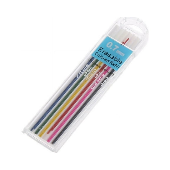 ESTONE 1 Box 0.7mm Colored Mechanical Pencil Refill Lead Erasable Student Stationary