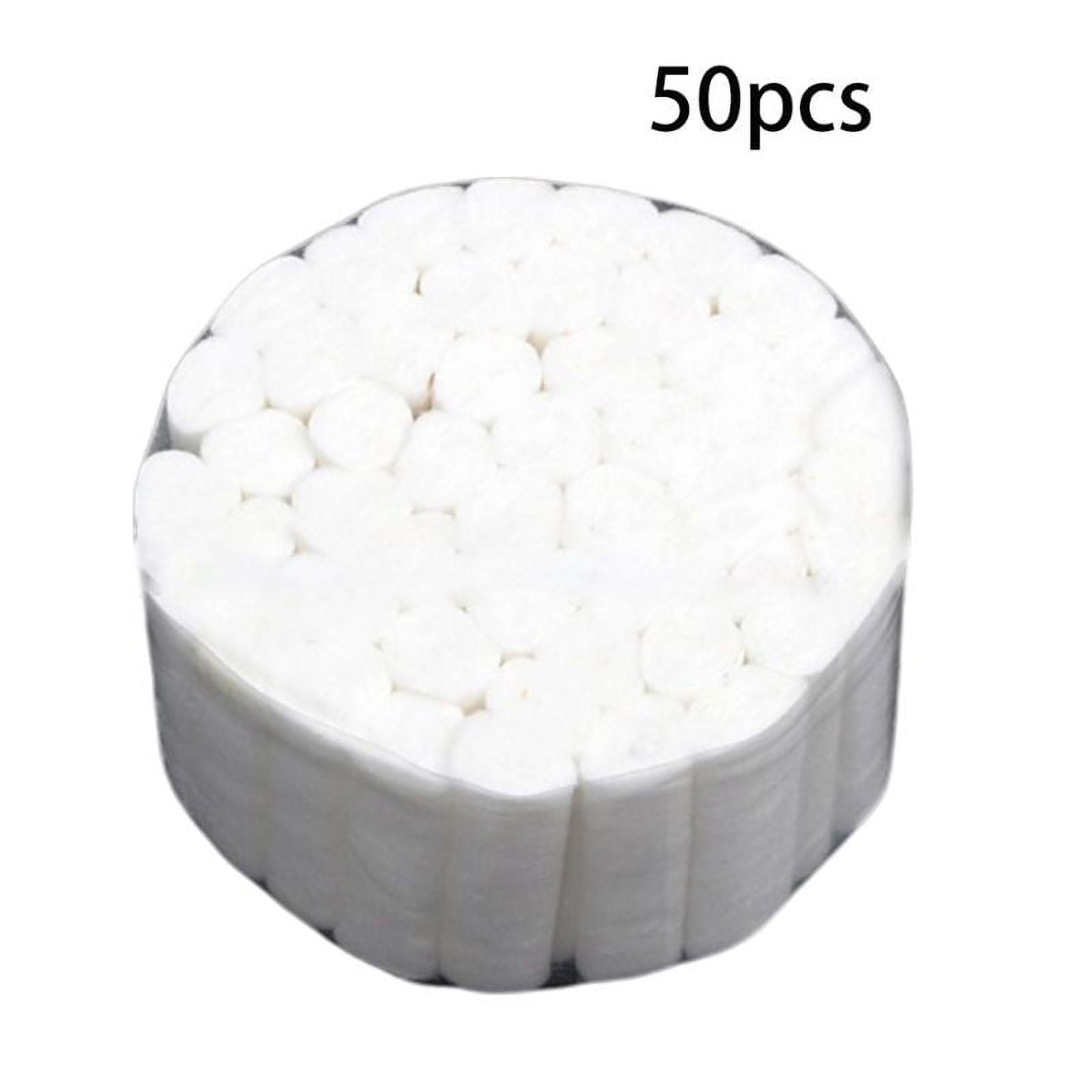 ESTONE 50Pcs White Disposable Dental Cotton Rolls High Absorbent NonSterile for Dentists Nose