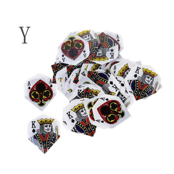 ESTONE 50pcs Standard Dart Flights Nice Outdoor Wing Tail Professional PVC Darts Flight