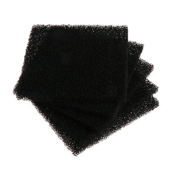 ESTONE 5Pcs Universal Black Activated Carbon Foam Sponge Air Filter Impregnated Sheet Pad