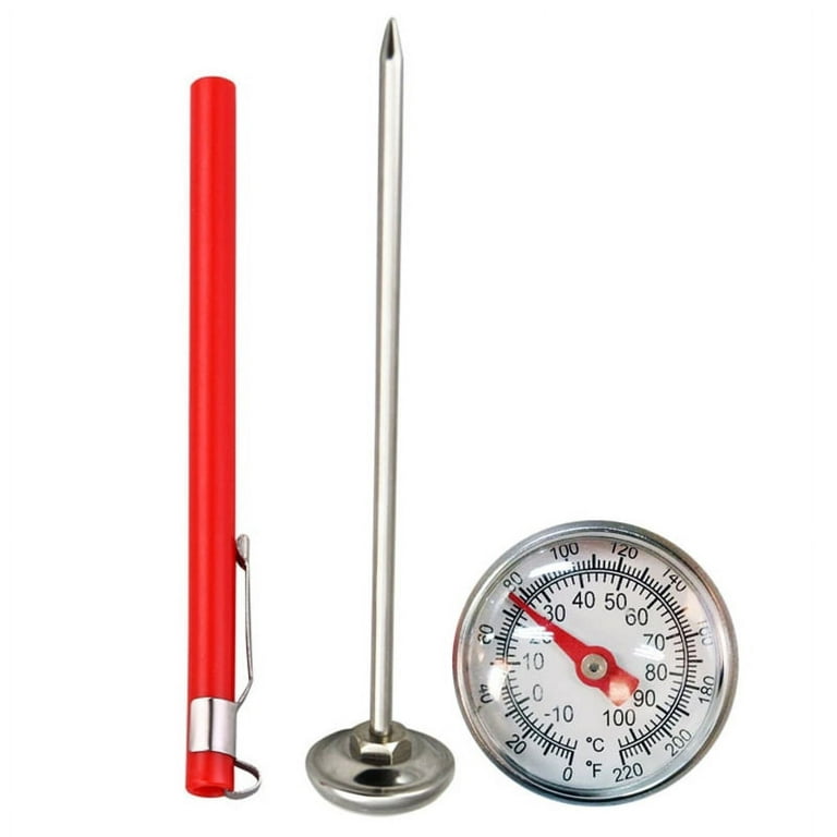 ESTONE Mechanical Meat Milk Thermometer Kitchen Stainless Steel Probe Food  Thermometer 