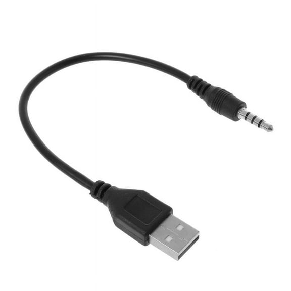 ESTONE USB 2.0 to 3.5MM Audio Aux Plug Male to Male Lead Jack Adapter Converter Data Cable for Mini speaker