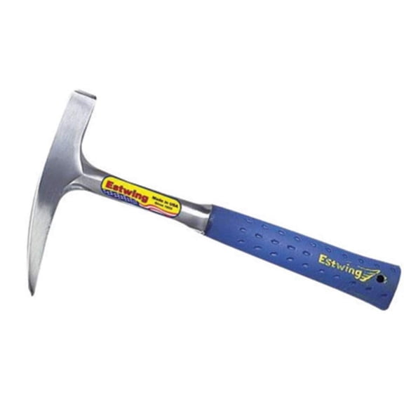 ESTWING Rock Pick - 22 oz Geology Hammer with Pointed Tip & Shock Reduction Grip - E3-22P
