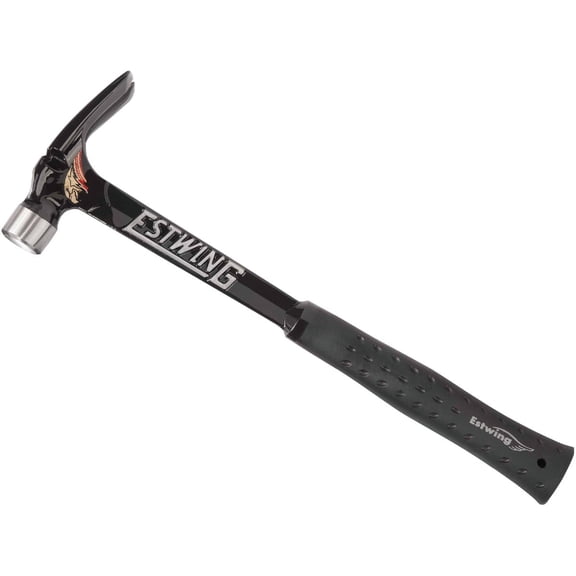 ESTWING Ultra Series Hammer - 19 oz USA Made Rip Claw Framing Hammer with Milled Face & Shock Reduction Grip - EB-19SM