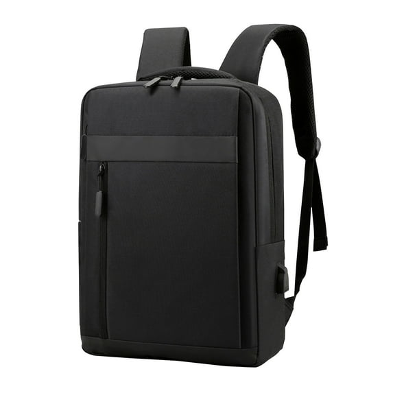 ESULOMP Business Backpacks Bag for Travel Flight Fits 15.6 Inch Laptop with USB Charging Port Black