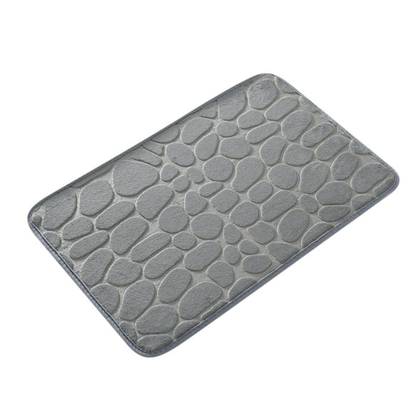 ESULOMP 1pc Memory Foam Bath Rug Embossed Bathroom Mat Water Absorbent and Washable Bath Rugs, Non-Slip, Thick, Soft and Comfortable Carpet for Show 15.7x23.6in