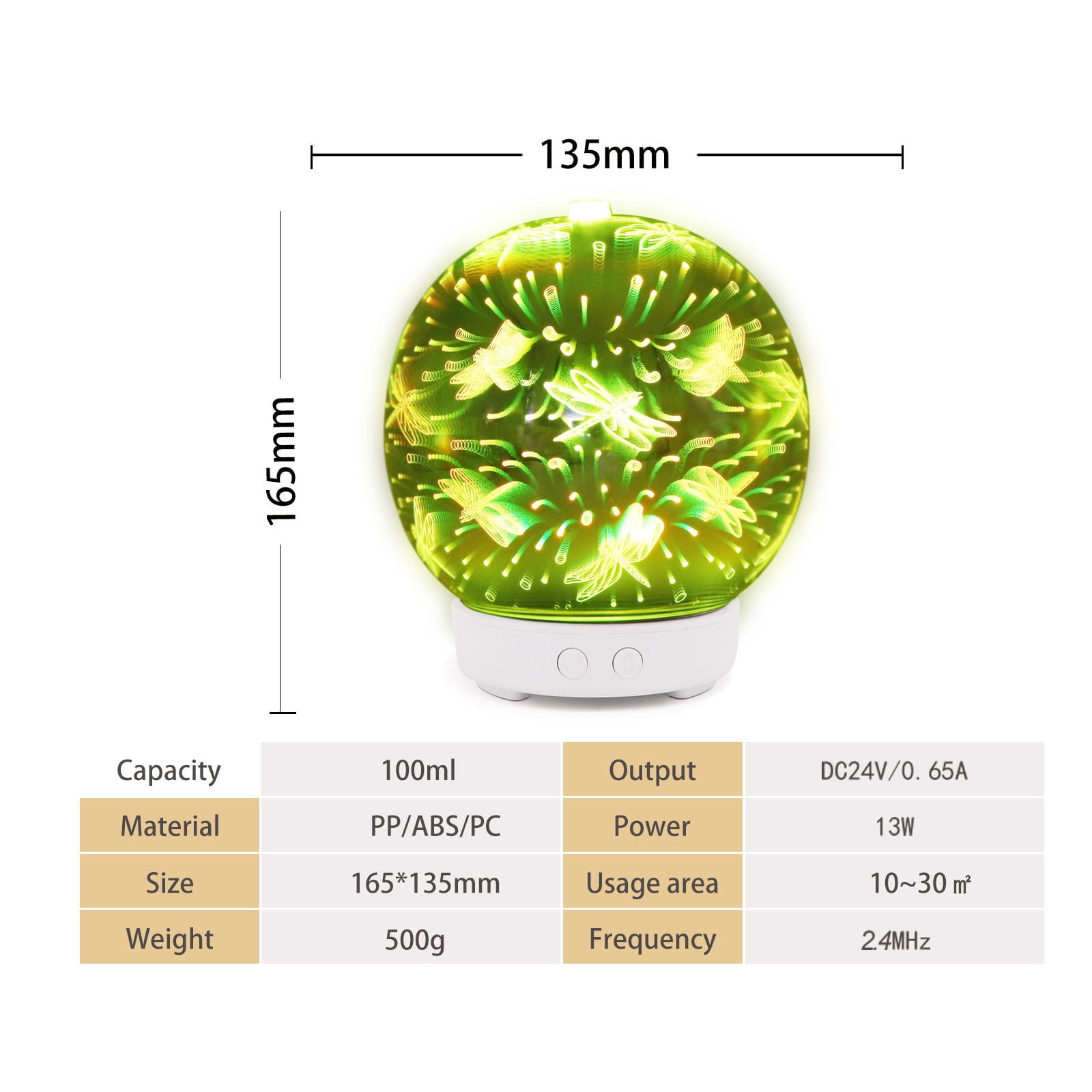 ESULOMP 2021 New Aroma Diffuser LED Color Light Conversion Aroma Diffuser Humidifier