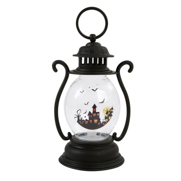 ESULOMP 2PC Halloween LED Lantern Lights, Small Vintage Decorative Candle Lanterns, Halloween Decorations Wind Lights LED Electronic Candle Lights, Indoors Halloween Bars Terrifying Hanging Lanterns