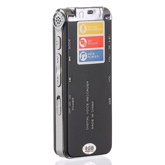 ESULOMP 8BG Digital Voice Recorder Sound Recorder Audio MP3 Player Sound Recorder with Mic