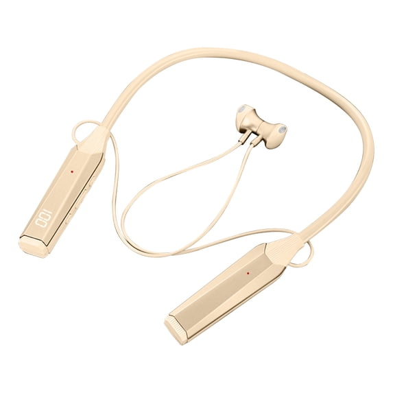 ESULOMP Bluetooth 5.4 Neck Mounted Intelligent Digital Display with Long Battery Life Stereo Surround Sound Wireless Earphones