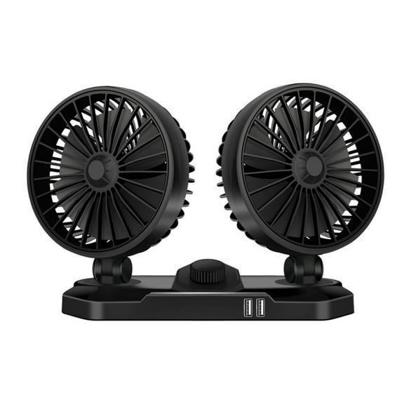 ESULOMP Car Fan, Electric 2 Speed 12V Circulator - 360 Degree Rotatable Auto Fan for Sedan SUV/RV/Boat/Auto Vehicles