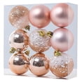 thumbnail image 1 of ESULOMP Christmas Balls Ornaments, 9Pcs Xmas Tree Decorations, 60mm/2.36" Shatterproof Christmas Tree Ornaments Hanging Ball for Holiday Wedding Party Decoration, 1 of 7