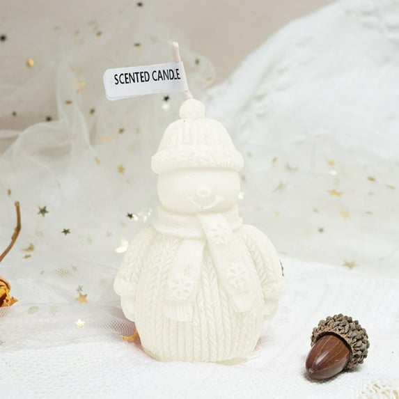 ESULOMP Christmas Decorations Savings! Snowman Scented Candle Gift Set Creatives Gift Set Christmas Gift Brithday Gift Decorations