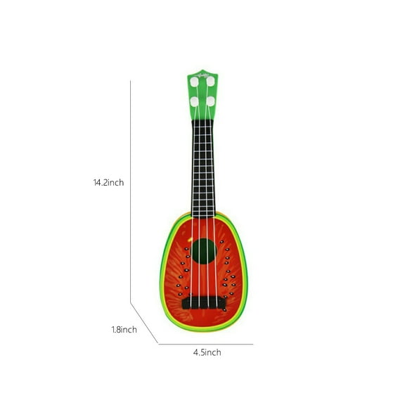 ESULOMP Christmas Gifts for Kids, Kids Guitar Ukulele Beginner Musical Instrument 15 Inches with 4 Strings Mini Guitar Educational Pre Kids Toddler
