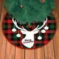 thumbnail image 1 of ESULOMP Christmas Tree Skirt, 35 Inch Green Soft Faux Fur Tree Skirts Plush Christmas Decorations, Green Ornaments Christmas Tree Skirts Xmas Decorations Indoor Holiday Party Decor, 1 of 6
