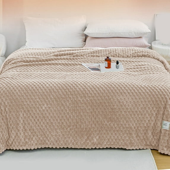 ESULOMP Cooling Blanket for Hot Sleepers, 47"x39" Breathable Summer Blanket, Cooling Thin Blankets for Night Sweats, Lightweight Double Sides Cooling Blankets, Khaki