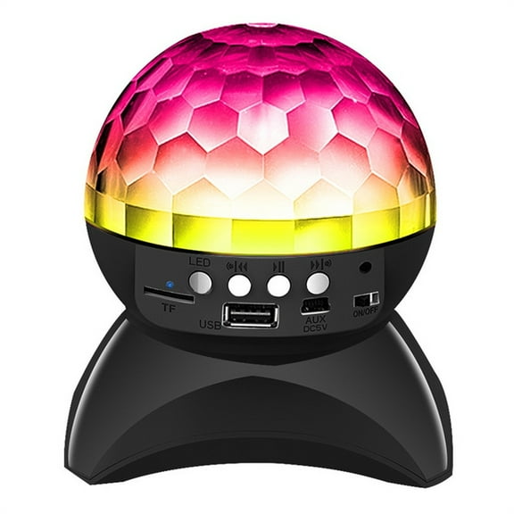 ESULOMP Crystal Ball Bluetooth LED Party Lights Speaker Support FM AUX