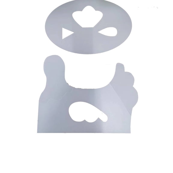 ESULOMP Cute Eggs Basket Template Set,New Plastic Drawing Template