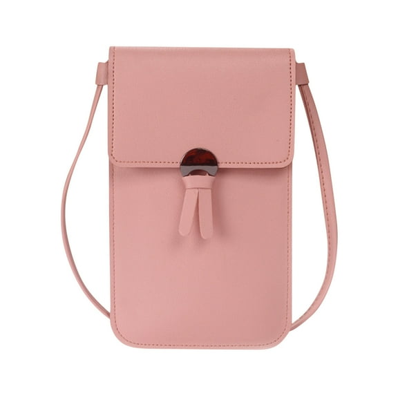ESULOMP DGS Women Touchscreen Phone Bags, Mini Leather Mobile Phone Crossbody Bags Shoulder Handbag Wallet with Credit Card Slots