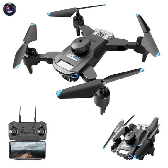 ESULOMP Drone with 1080P HD FPV Camera Remote Control Toys Gifts for Boys Girls with Altitude Hold Headless Mode Start Speed Adjustment Christmas Gifts