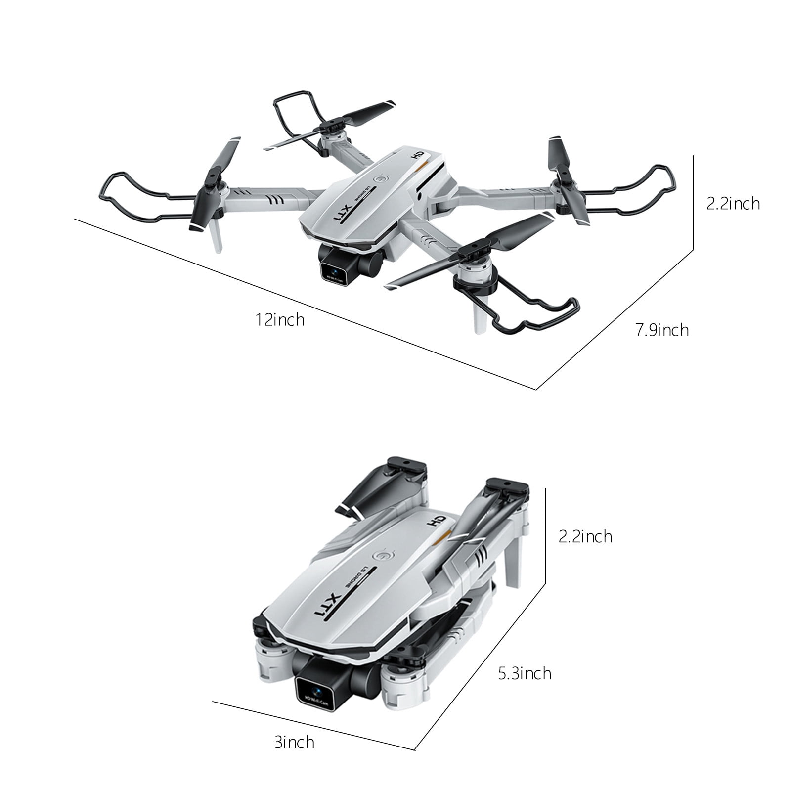 ESULOMP Drone with 1080P HD FPV Camera Remote Control Toys Gifts for Boys Girls with Altitude Hold Headless Mode Start Speed Adjustment