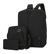 ESULOMP Fashion Three-piece Backpack Backpack Male Business Usb Charging Laptop Bag High-capacity Students Bag