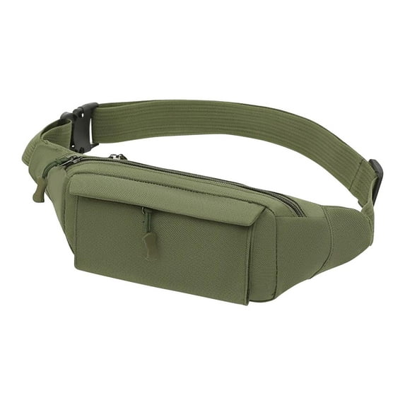 ESULOMP Fashion Waist Bag Men's and Women's Casual Large Capacity Messenger Bag Men's Mobile Phone Waist Bag