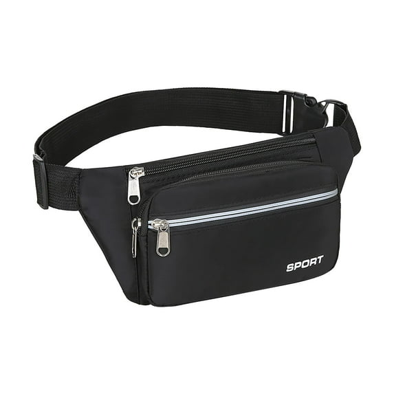 ESULOMP Fashion Waist Bag Men's and Women's Casual Large Capacity Messenger Bag Men's Mobile Phone Waist Bag